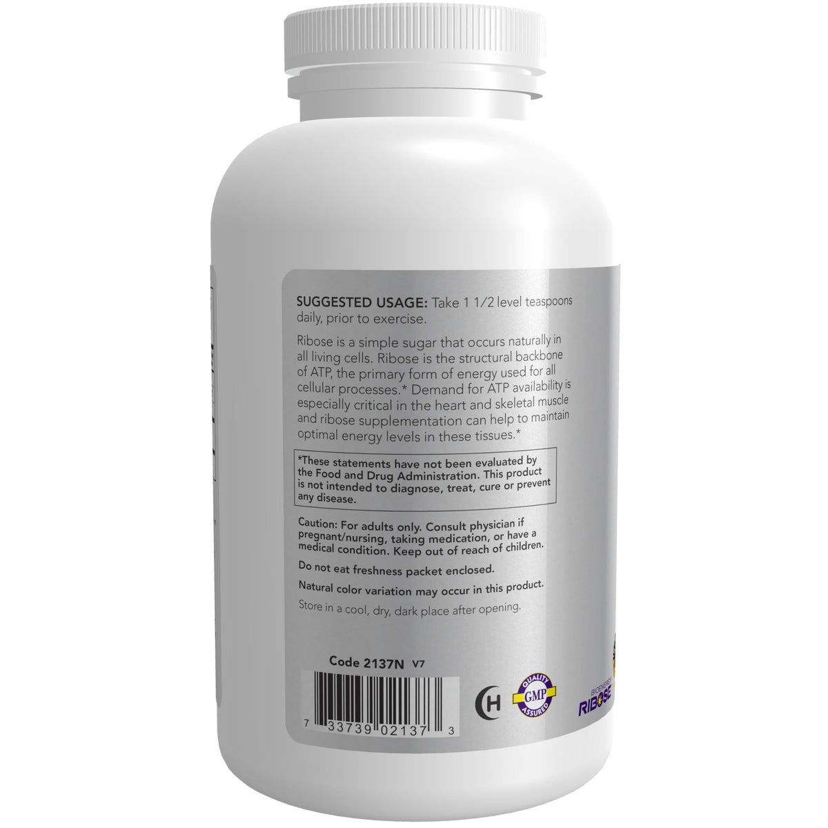NOW Sports D-Ribose Powder 5000 mg Energy Production - 1 lb - image 3