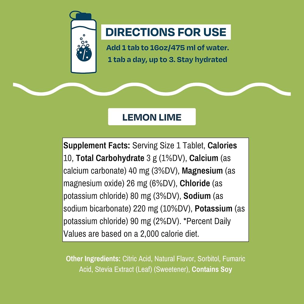 Drinklits Lemon Lime Electrolyte Tablets for Hydration - 10 Tablets - image 4