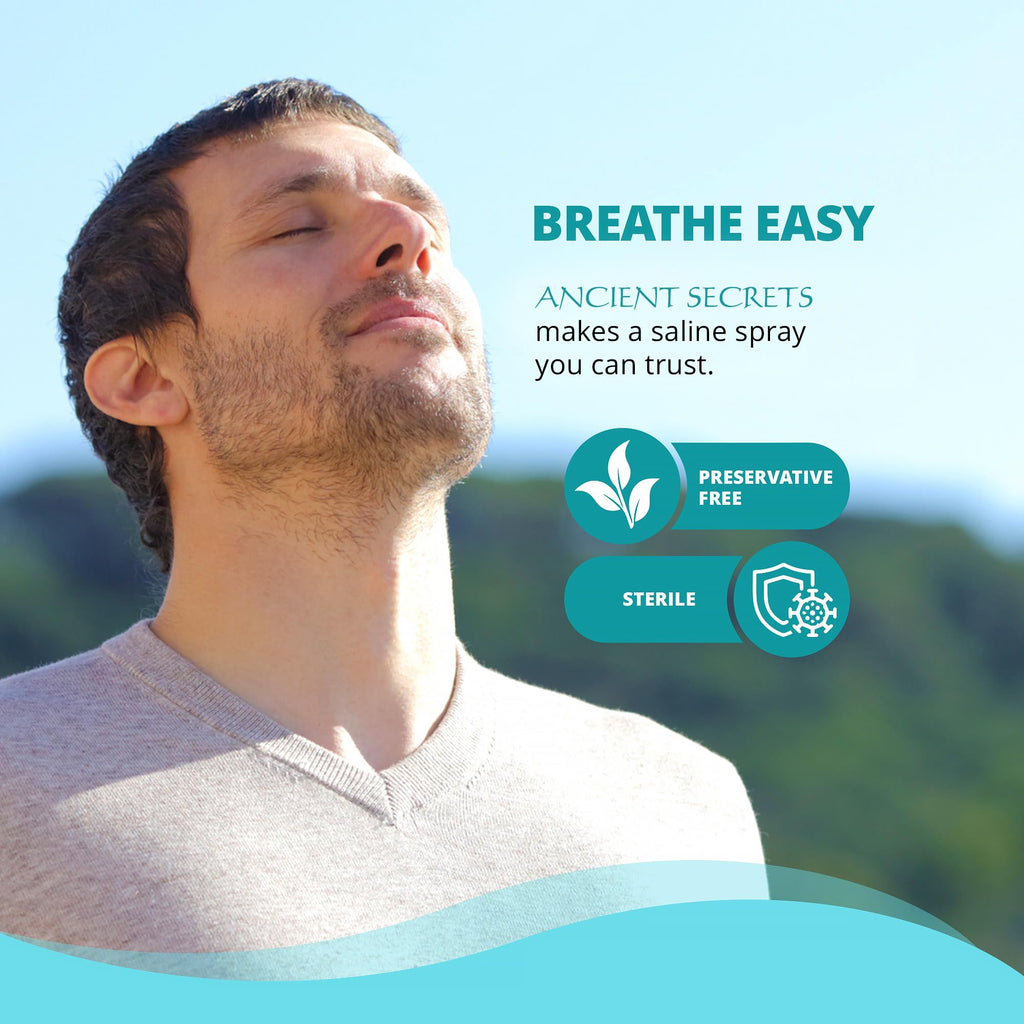 Ancient Secrets Saline Nasal Spray Breathe Again - 3.38 Fl Oz - image 8