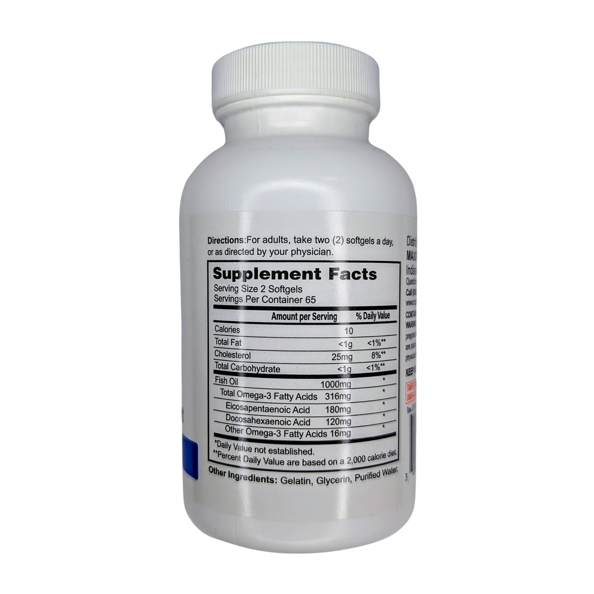 Amazon Pharmacy Major Pharma Fish Oil 500 mg - 1 Softgels - image 2
