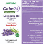 Nattura Calm Aid Lavender Oil 500mg - 60 Softgels - image 3