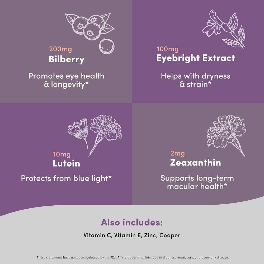 Vital Peak ProVision Lutein and Zeaxanthin Eye Vitamins - 60 Capsules - image 3