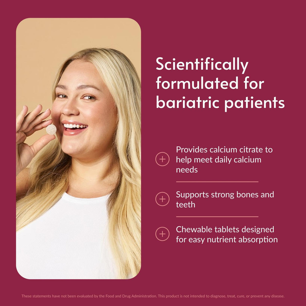 Bariatric Advantage Calcium Citrate Chewable, Wild Cherry - 270 Tablets - image 2