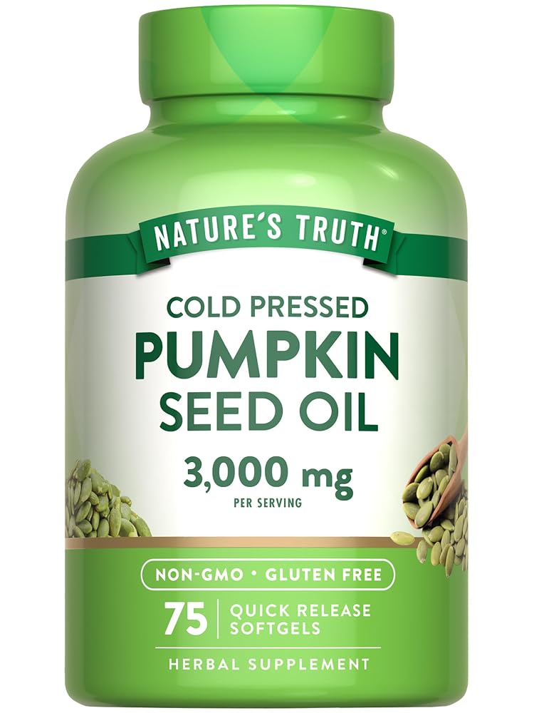 Nature's Truth Pumpkin Seed Oil 3000mg - 75 Softgels