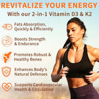 MXCZBSM Vitamin D3 K2 Supplement Softgel