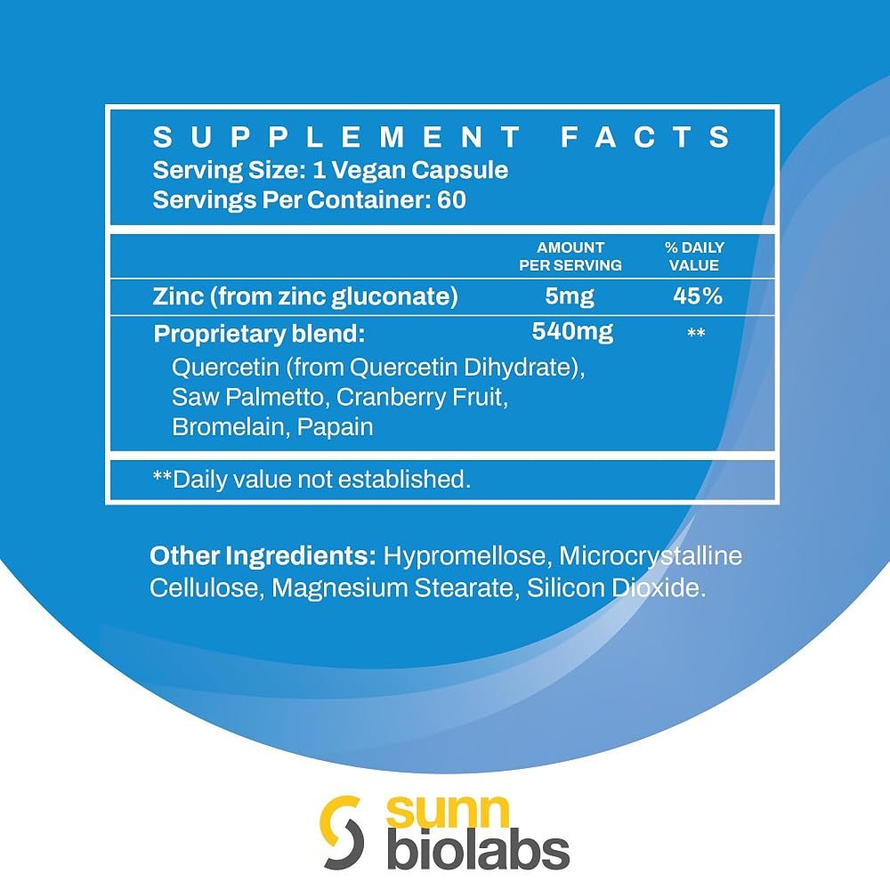 SUNN BIOLABS Prosturol Prostate Supplement with Saw Palmetto - 180 Capsules - image 5