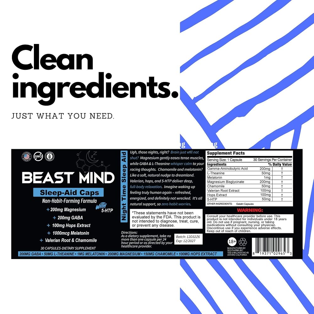 Want A Bump Non-Habit Forming Sleep Aid - 30 Capsules - image 4