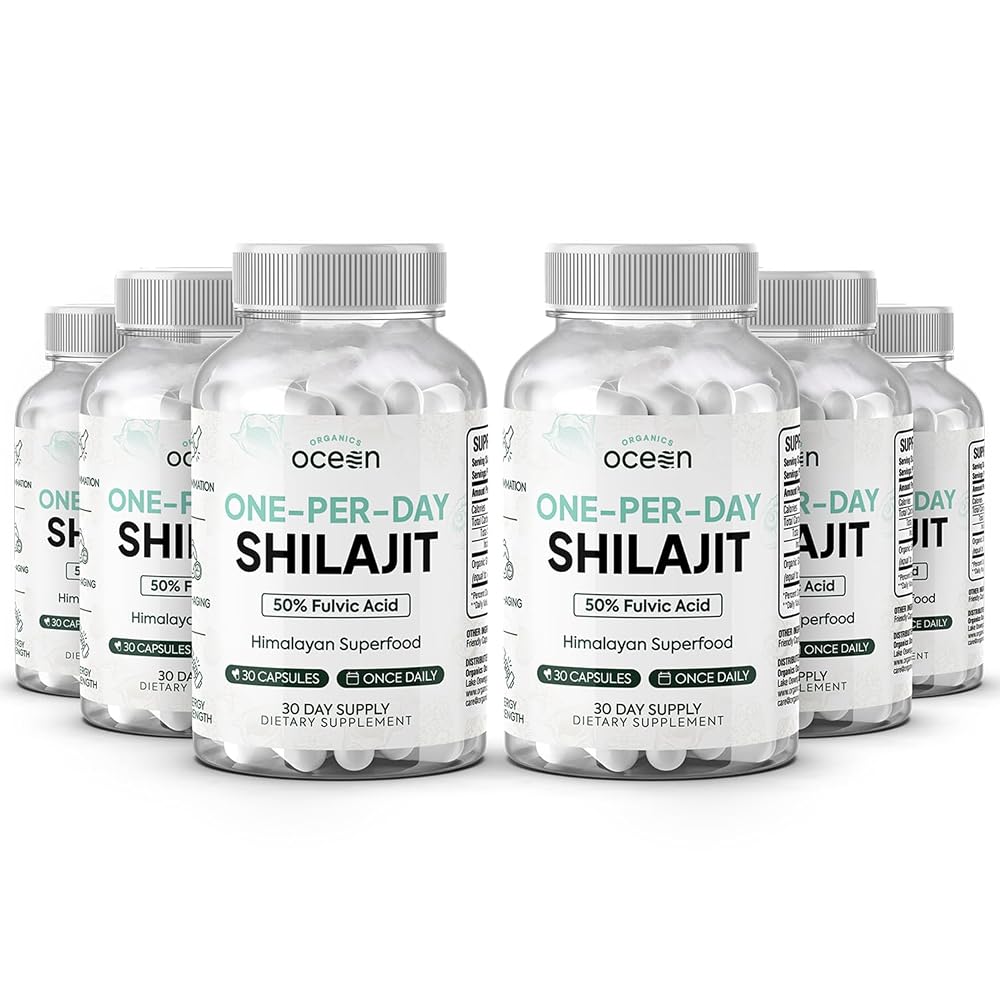 Organics Ocean One-Per-Day Shilajit for Men and Women - Natural