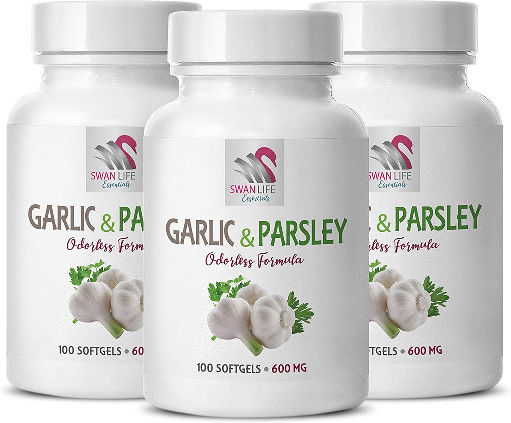 Swan Life Essentials Garlic and Parsley Odorless Capsules - 300 Count