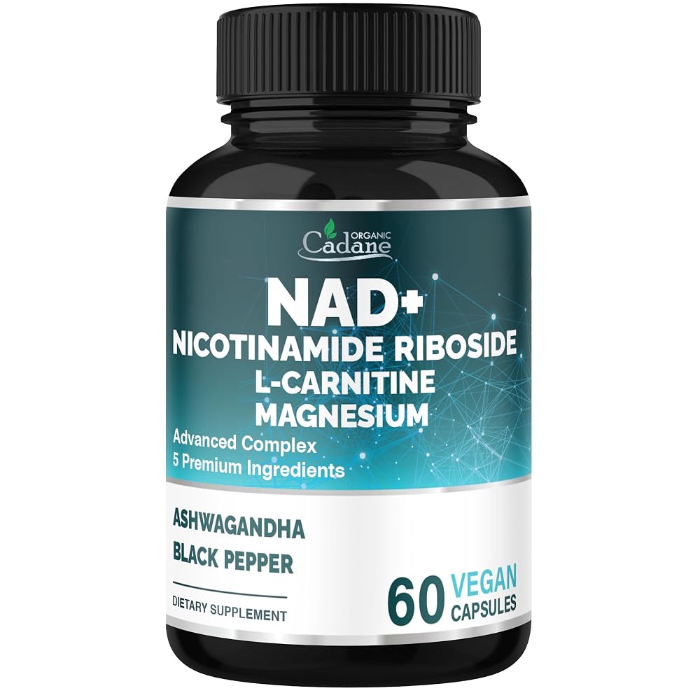 Organic Cadane Nicotinamide Riboside with L-Carnitine - 60 Capsules