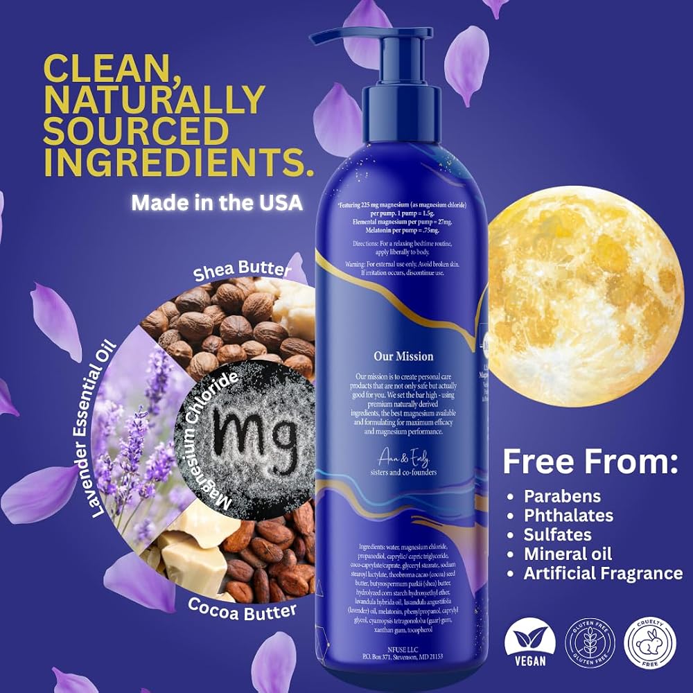 nfuse Magnesium Sleep Lotion 225mg - 8 Fl Oz - image 2