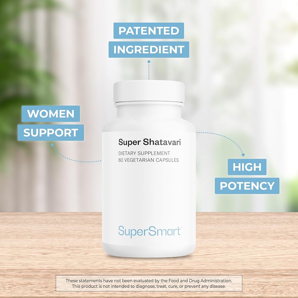 Supersmart Super Shatavari High Potency Women Support - 60 Vegetarian Capsules - image 2