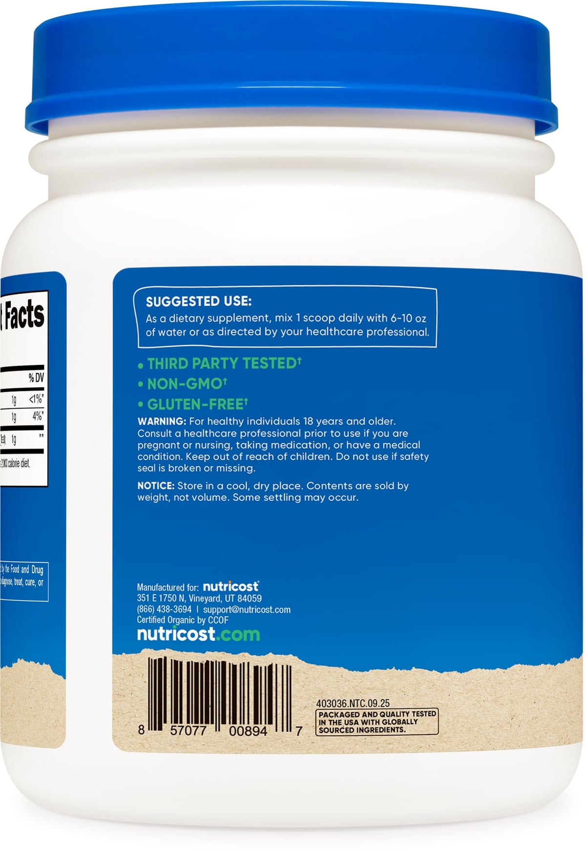 Nutricost Organic Alfalfa Powder - 1 LB - image 4