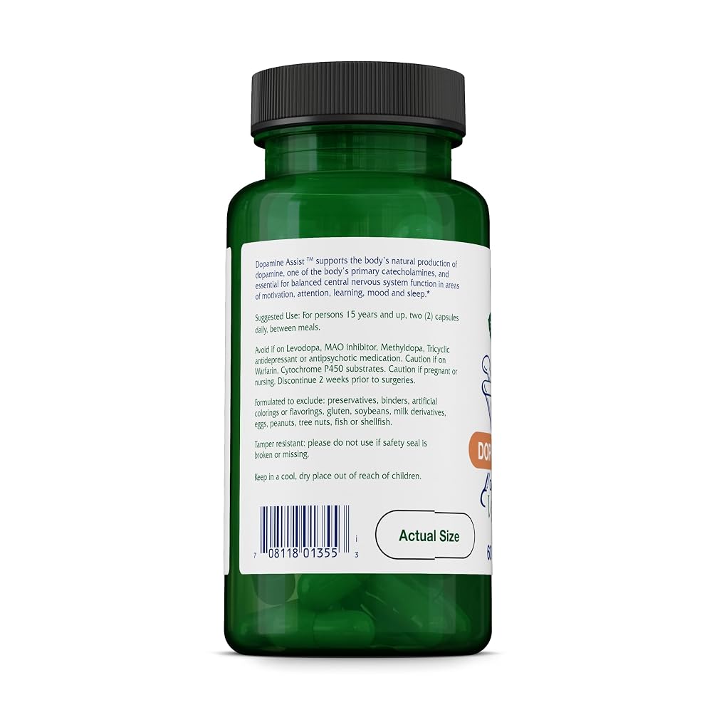 Vitanica Dopamine Assist, with Tyrosine, Mucuna & B6, Vegan - image 4