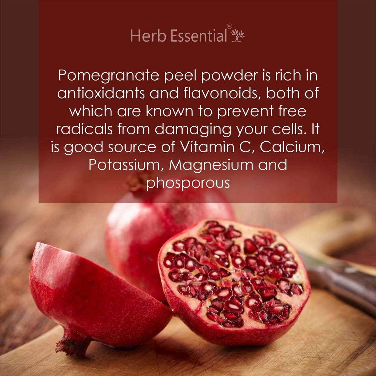Herb Essential Pomegranate Peel Powder - 7.05 oz - image 2