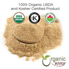 Organic Way Premium Ashwagandha Root Powder (Withania somnifera)