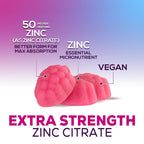 Health Nutrition Naturals Zinc Gummies 50mg Immune Support - 60 Gummies - image 3