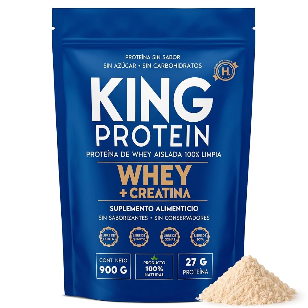 KING Protein Whey Isolate + Creatine Powder - 30 Servings