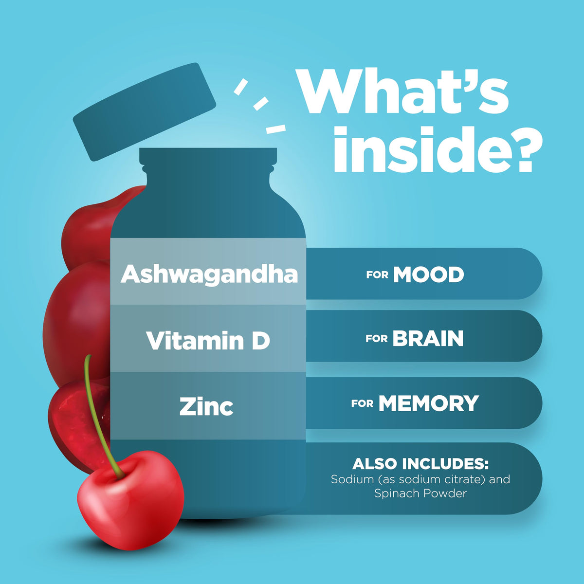 Phytoral Ashwagandha Gummies with Zinc & Vitamin D - 90 Count - image 4