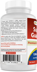 Best Naturals Guarana 1200 mg Energy Support - 180 Tablets - image 6