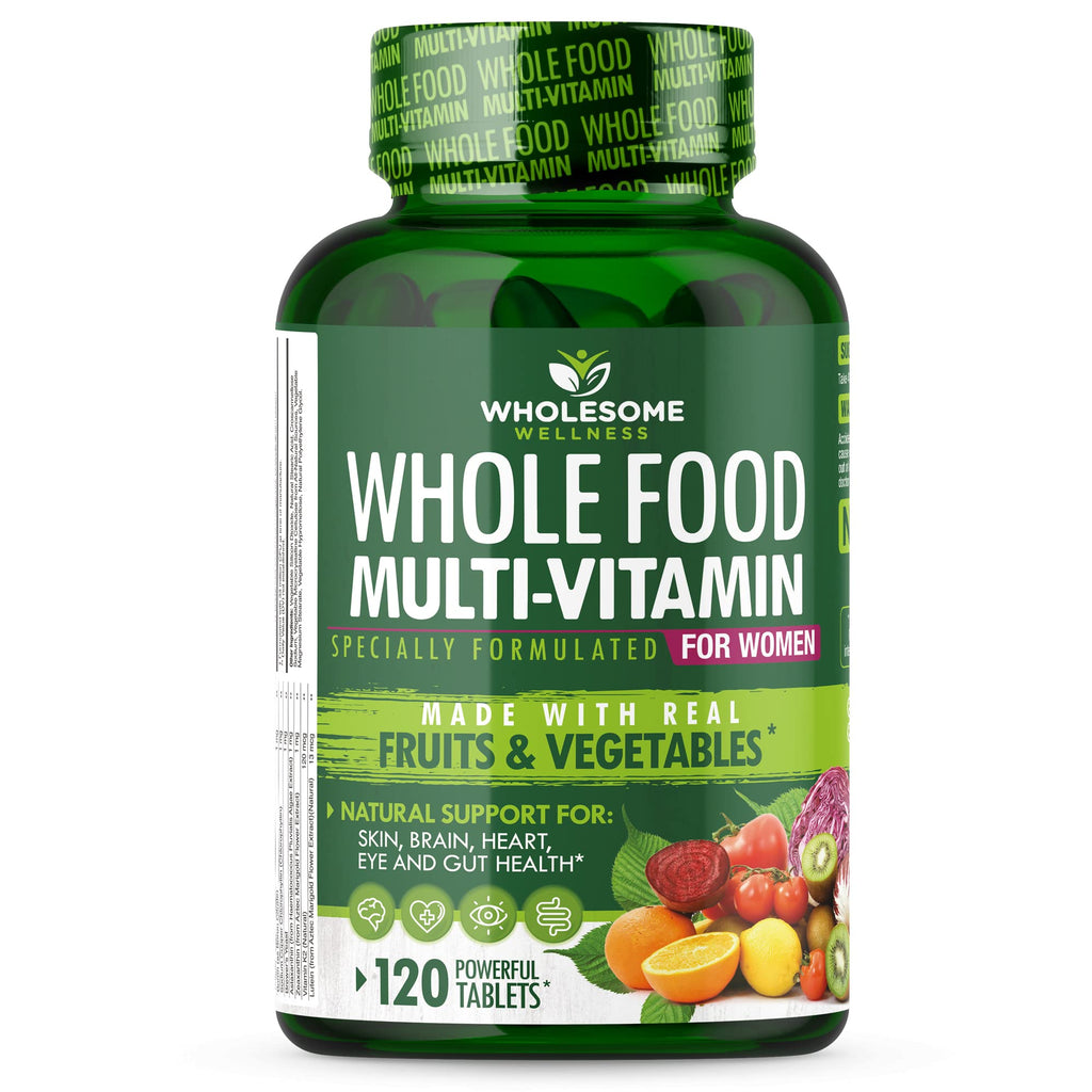 Wholesome Wellness Whole Food Multivitamin for Women - 120 Tablets