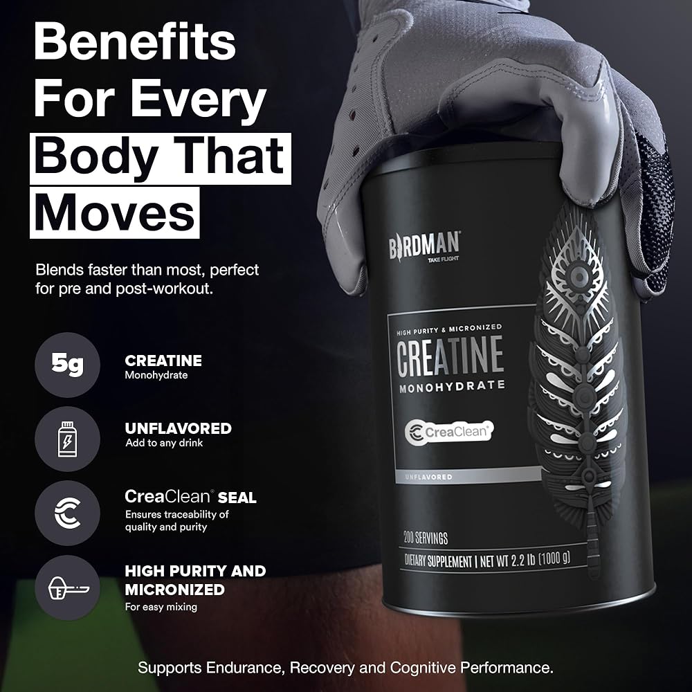 BIRDMAN Micronized Creatine Monohydrate Powder - 200 Servings - image 3