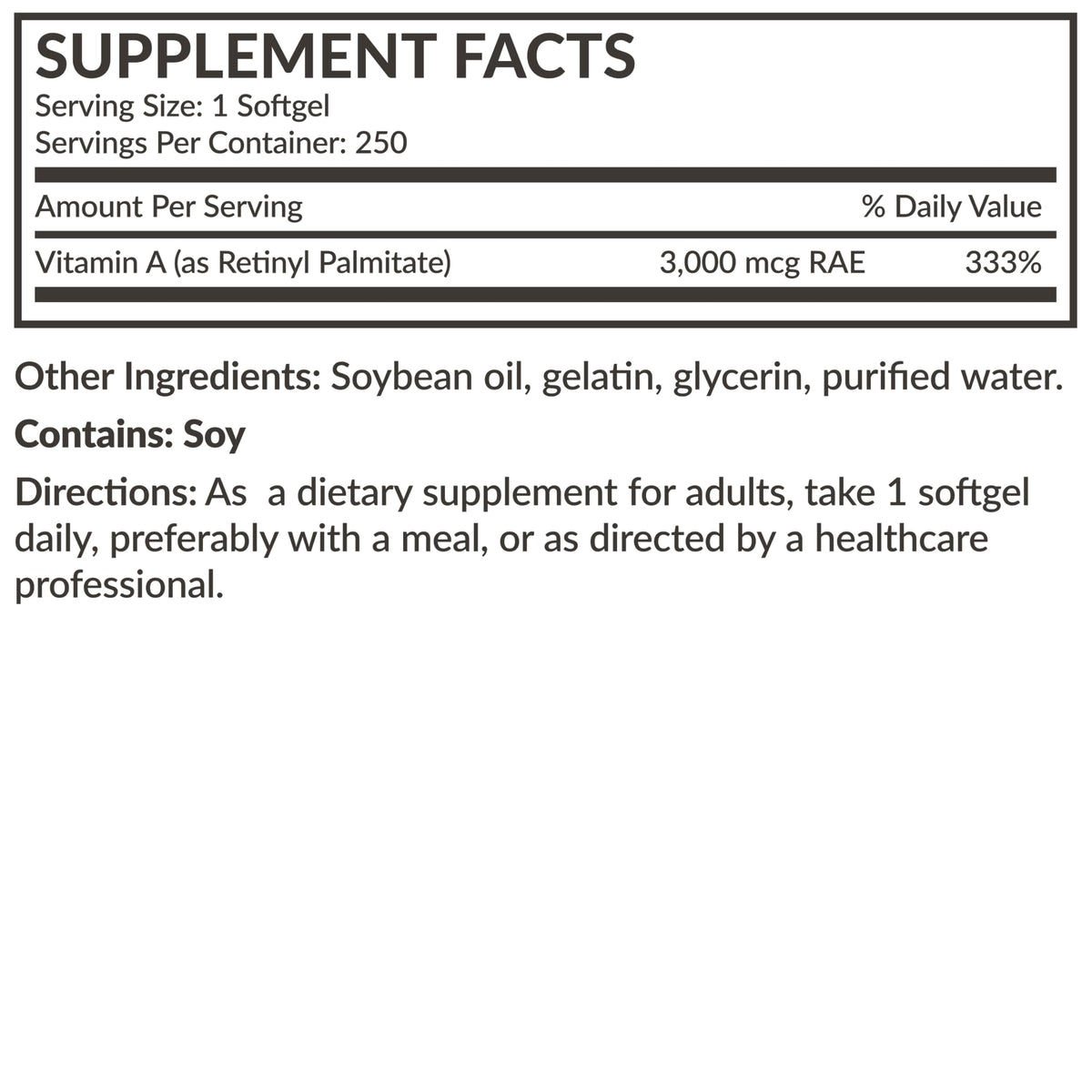 Futurebiotics Vitamin A 10,000 IU Softgels - 250 Count - image 6