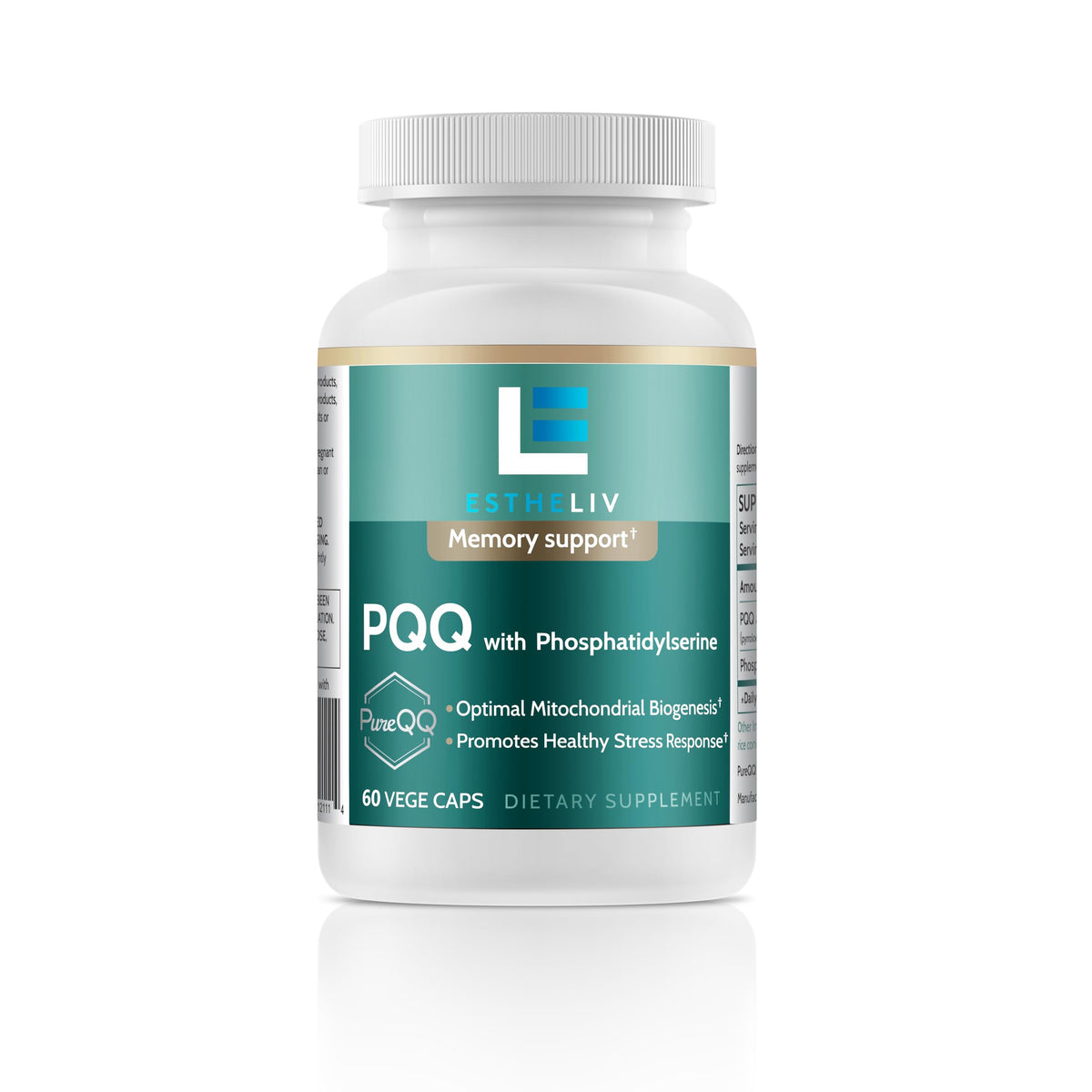 ESTHELIV PQQ with Phosphatidylserine - 60 Vegetarian Capsules
