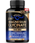 NUTRAHARMONY Magnesium Glycinate 500 mg - Chelated Supplement - High