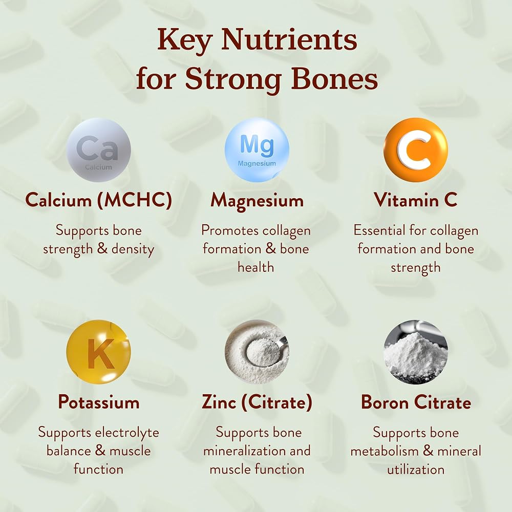More. Longevity Bone Support Blend Calcium Supplement - 120 Capsules - image 5