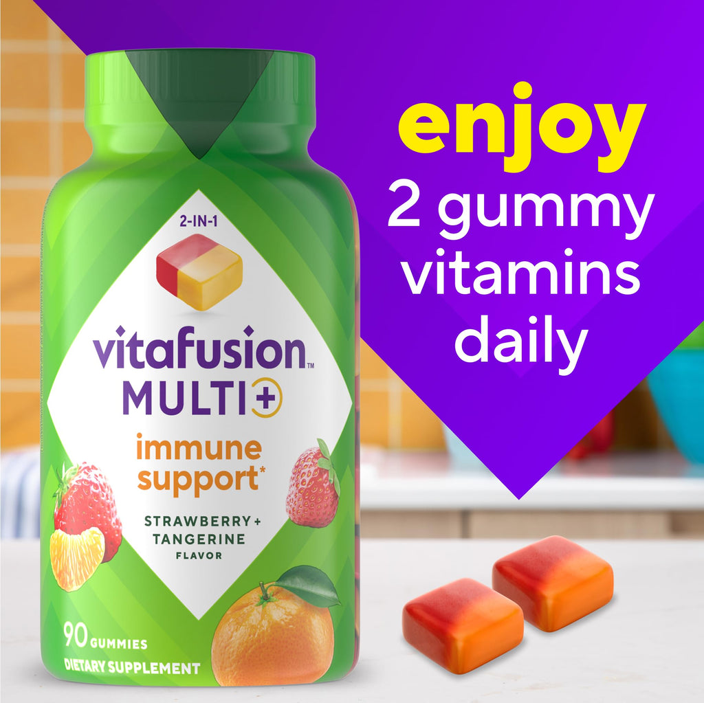 Vitafusion Multivitamin Gummies + Immune Support - 90 Gummies - image 8