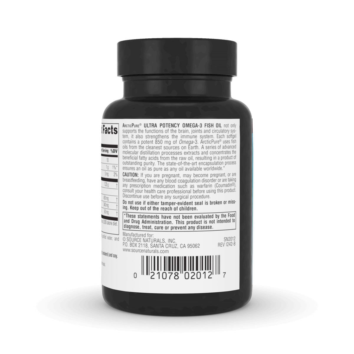 Source Naturals ArcticPure Ultra Potency 850 mg Omega-3 Fish Oil