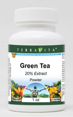 Terravita Green Tea 20% Extract Powder - 3 Pack (1 oz each)