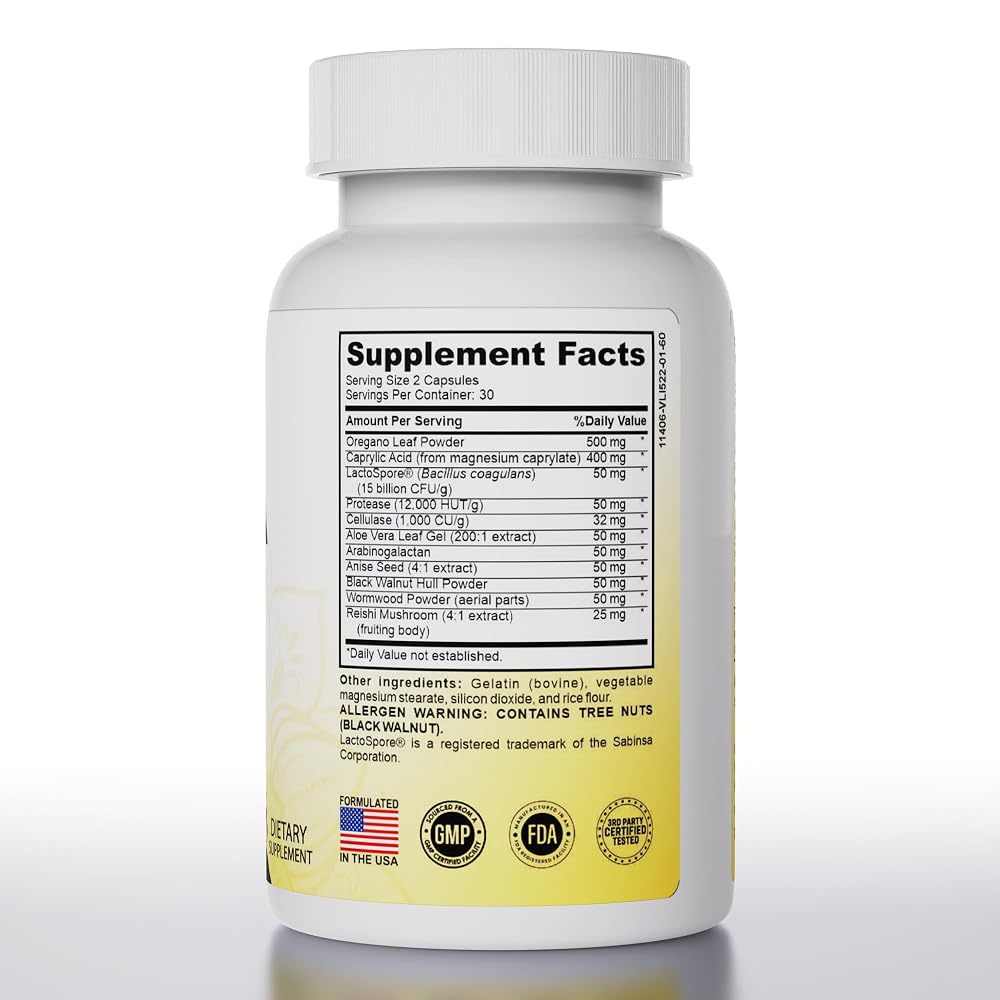 Pure Peak Candida Cleanse Gut Support - 60 Capsules - image 2