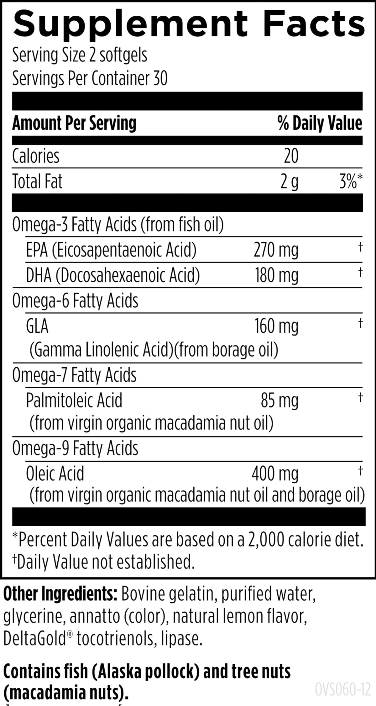 Designs for Health OmegAvail Synergy Omega 3-6-7-9 - 60 Softgels - image 3