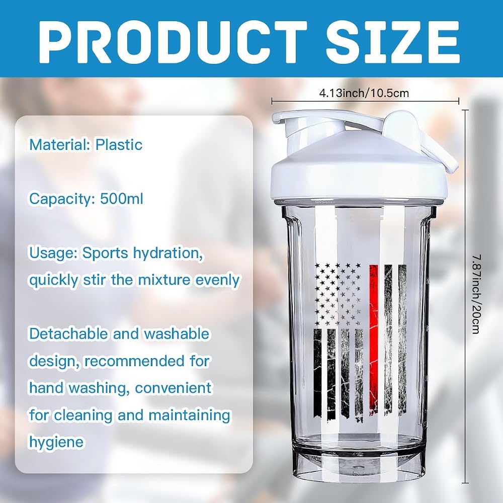 generic 18 Ounce Shaker Bottle Drink Mixer Leak-proof Pre Workout