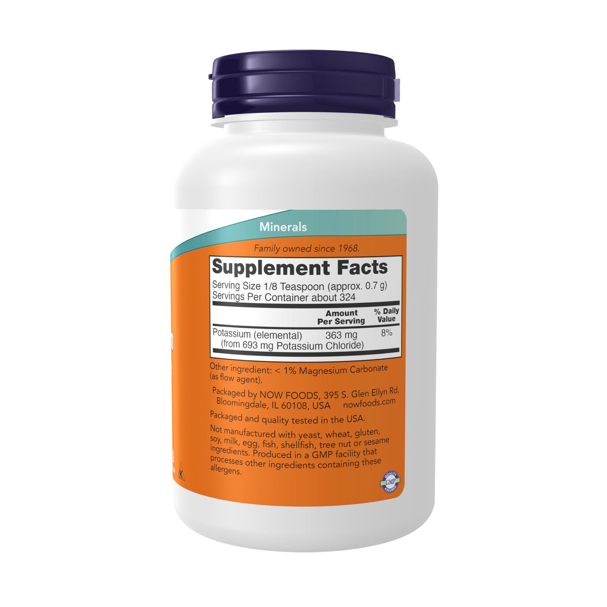 NOW Potassium Chloride Powder Essential Mineral - 8 oz - image 2