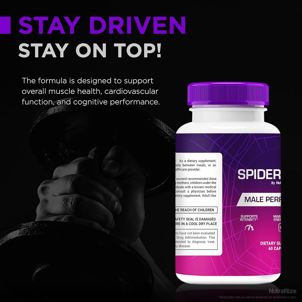 NutraRize Spider-Sense Pills for Men Energy & Stamina - 120 Capsules - image 5