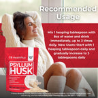 Health Plus Psyllium Husk Fiber Supplement Powder - 12 oz - image 4