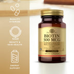 Solgar Biotin 300mcg - 100 Tablets - image 4