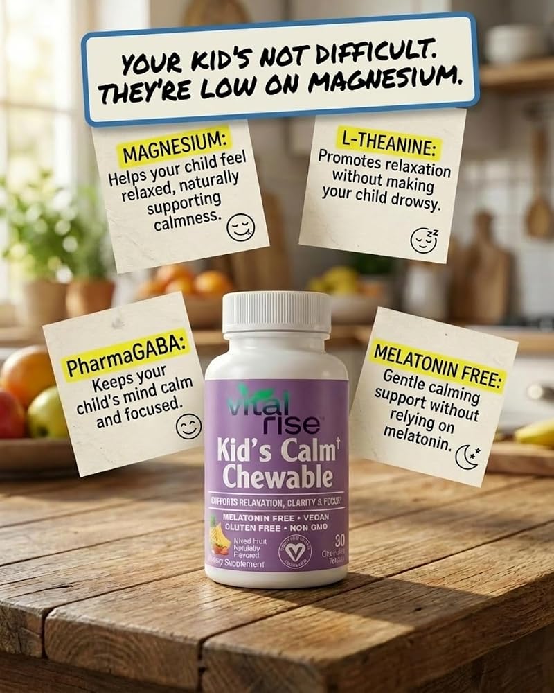 Vital Rise Kids Magnesium Chewables - Daily Supplement