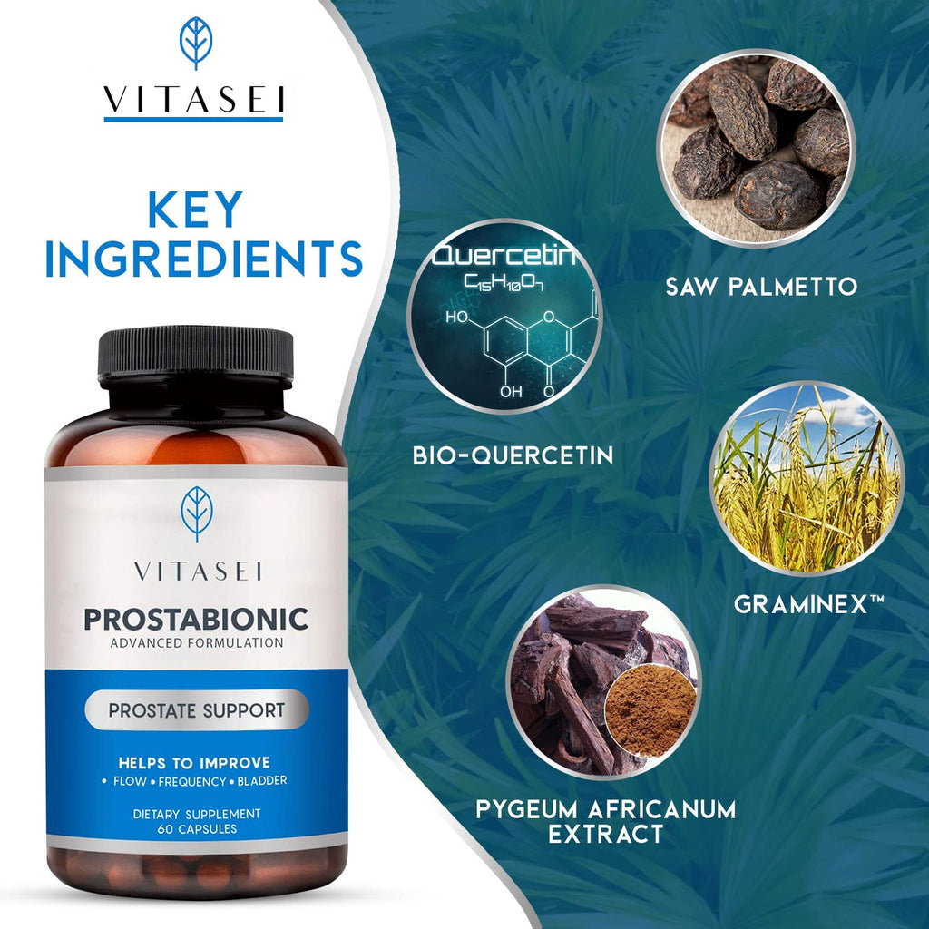 VITASEI Prostabionic Prostate Dietary Supplements for Men W/Saw