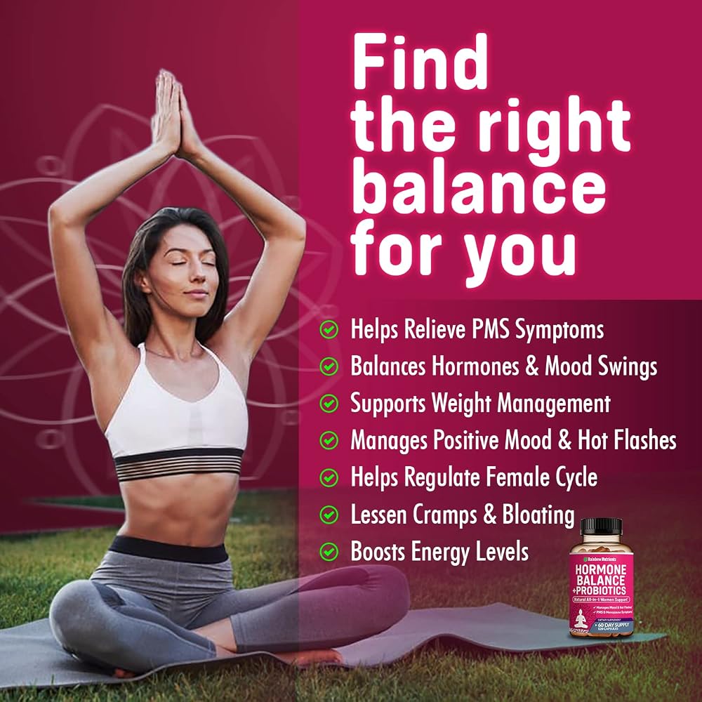 Rainbow Nutrients Hormone Balance + Probiotics for Women - 120 Capsules - image 3