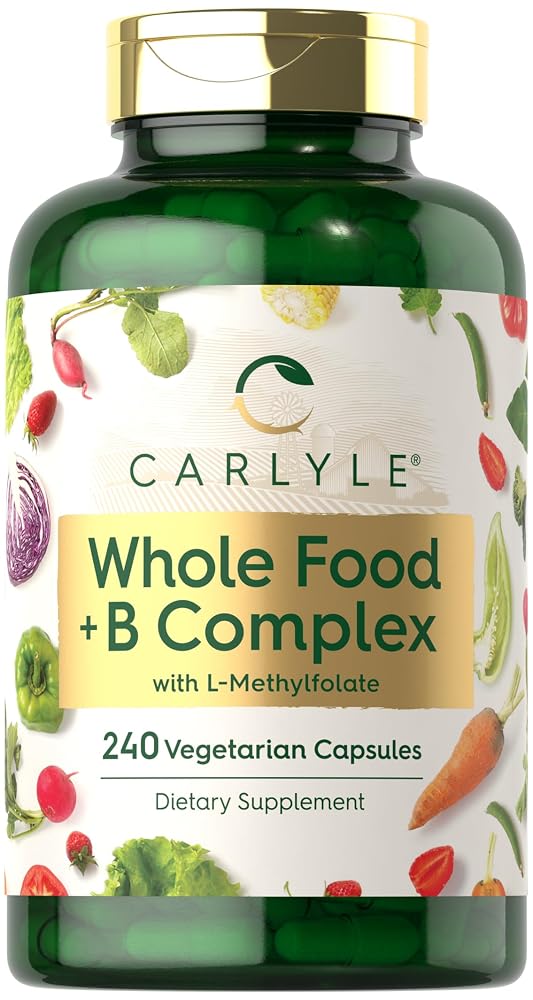 Carlyle Vitamin B Complex Whole Foods Blend - 240 Capsules