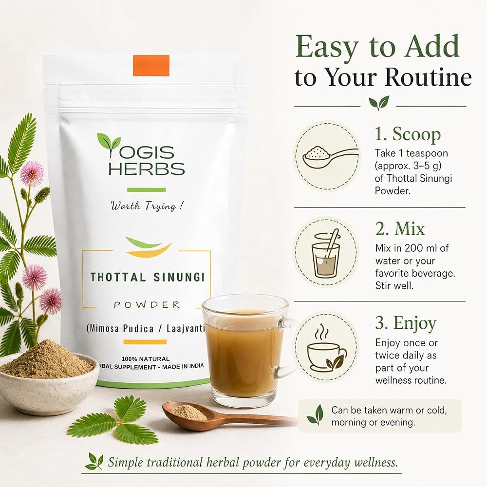 YOGIS HERBS Thottal Sinungi Powder