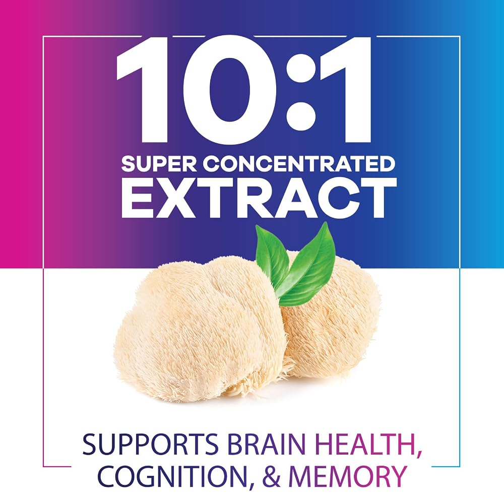 Nature's Nutrition Lion's Mane Mushroom Supplement - Extra Strength