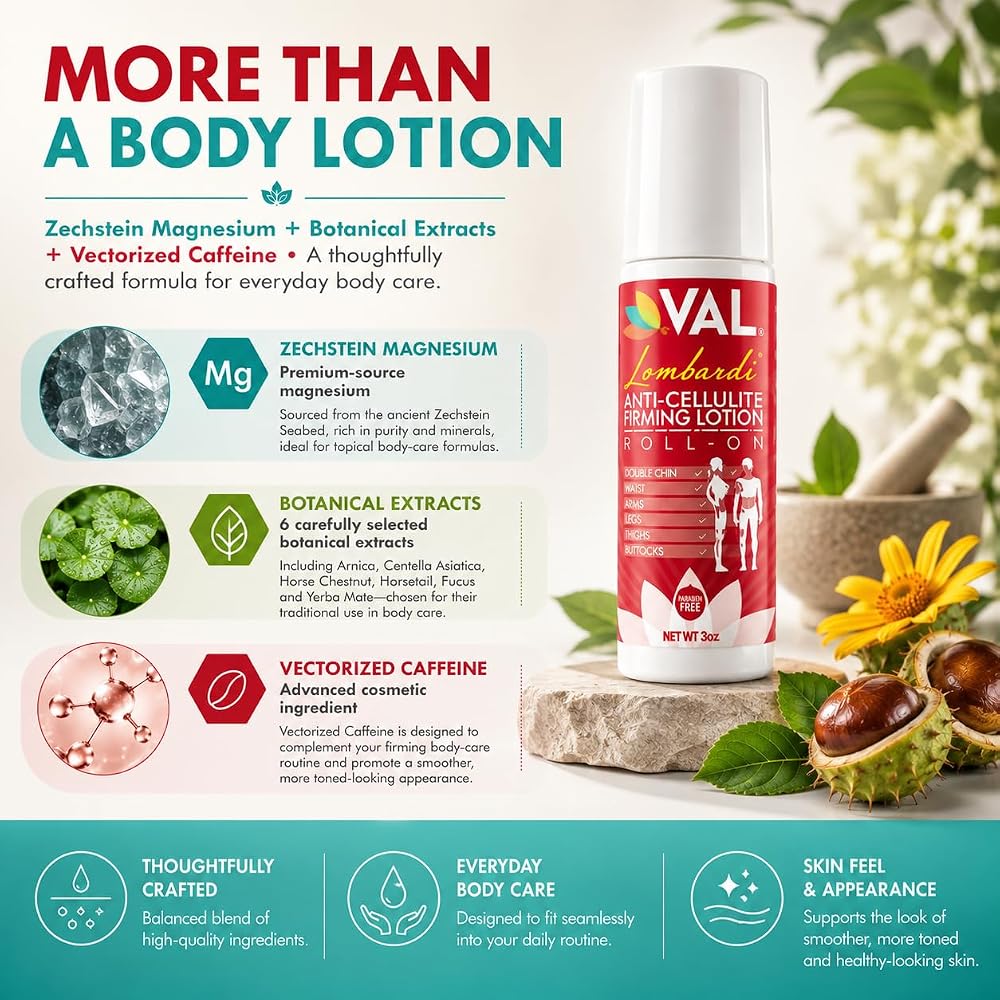 VAL Anti Cellulite Firming Roll-On with Caffeine & Magnesium - 3oz - image 7