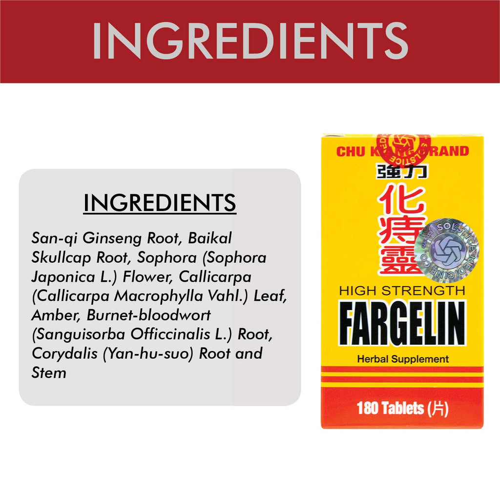 Chu Kiang Brand Fargelin High Strength - 180 Tablets - image 3