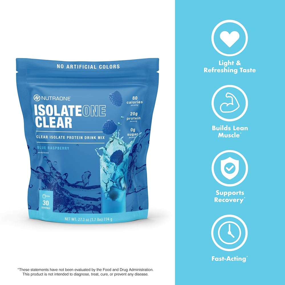 NutraOne Clear Whey Protein Powder Drink Mix