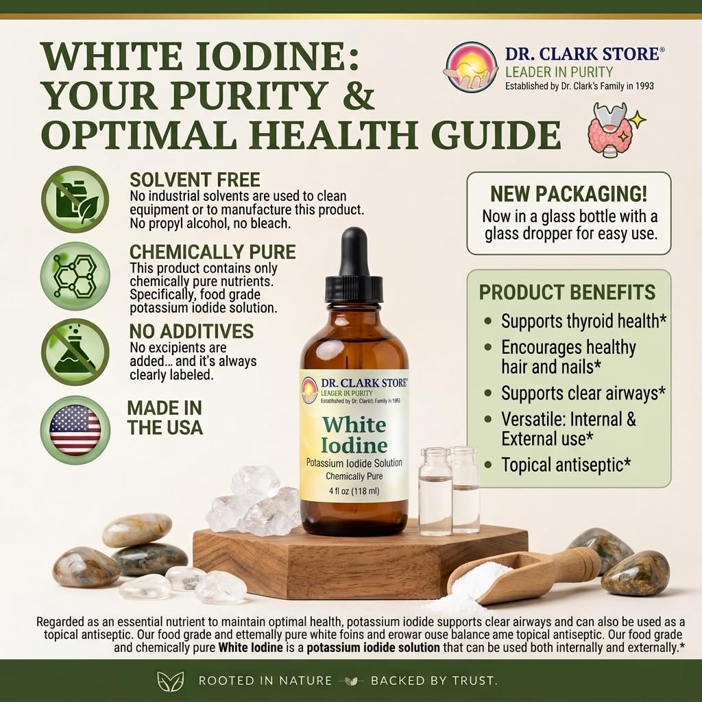 Dr Clark White Iodine Nascent Iodine Liquid - 4 Fl Oz - image 5
